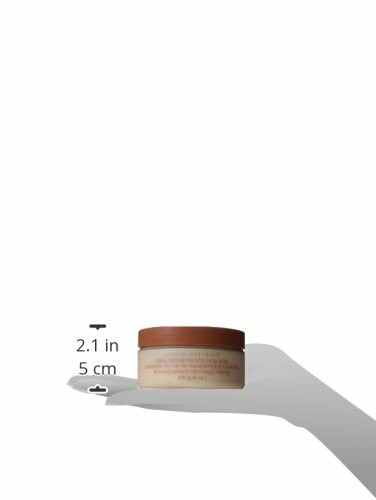 Jar of body butter on a hand with size dimensions.
