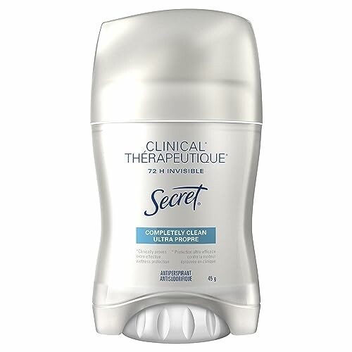 Secret Clinical Strength deodorant stick, 72-hour invisible protection.