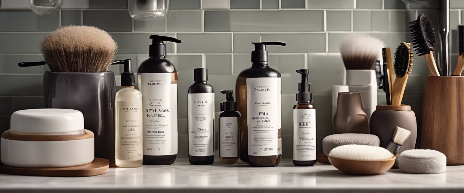 Hair care routine items