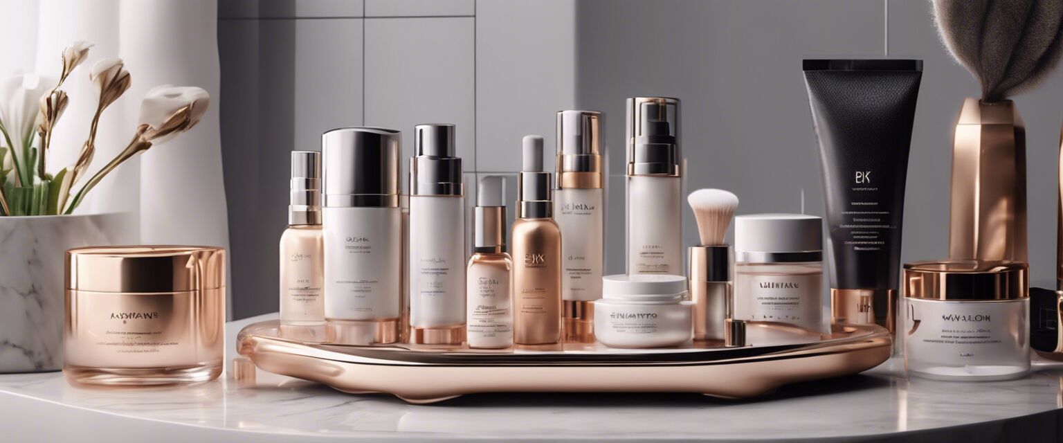 Skincare gadgets including facial rollers and LED masks