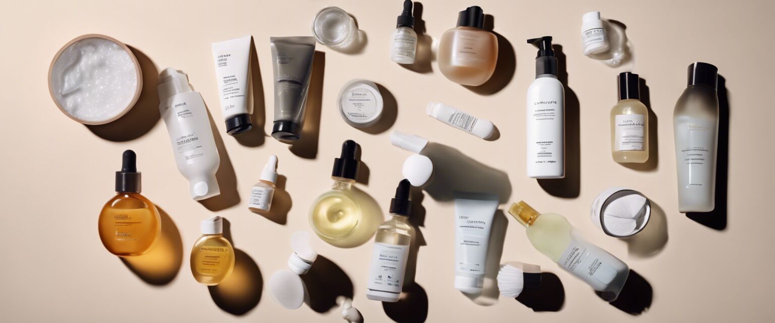 Men's skincare routine products