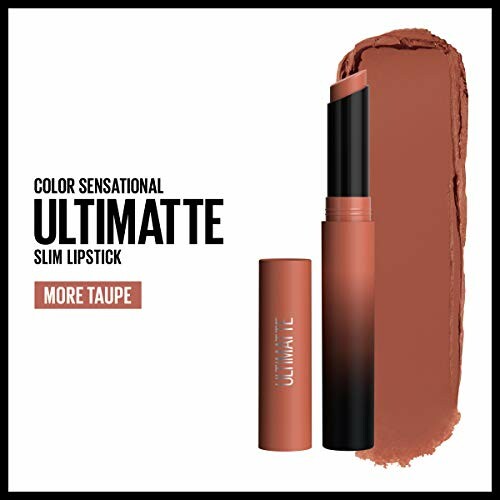 Color Sensational Ultimatte slim lipstick in More Taupe.