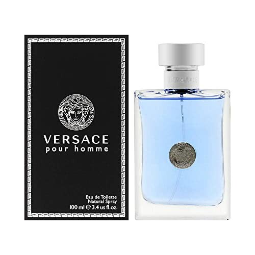 Gianni Versace Pour Homme cologne bottle and packaging.